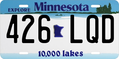 MN license plate 426LQD