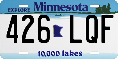MN license plate 426LQF