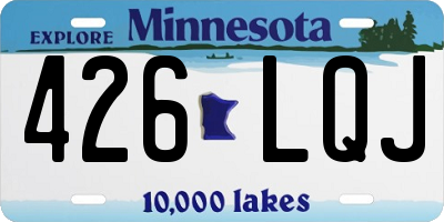 MN license plate 426LQJ