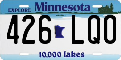 MN license plate 426LQO