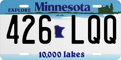 MN license plate 426LQQ