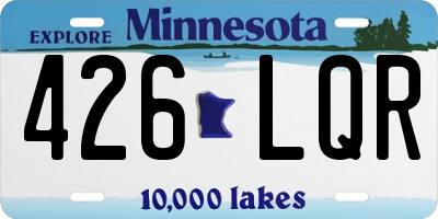 MN license plate 426LQR