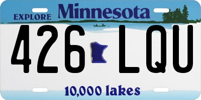 MN license plate 426LQU