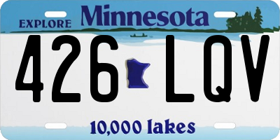 MN license plate 426LQV