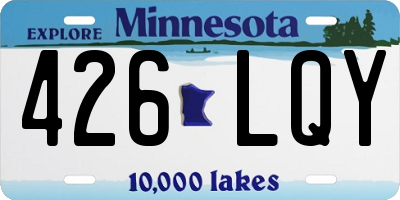 MN license plate 426LQY