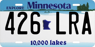MN license plate 426LRA