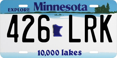 MN license plate 426LRK