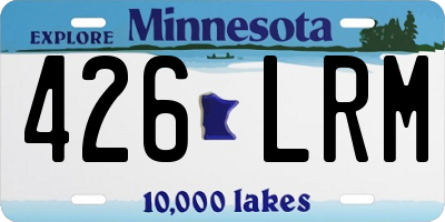 MN license plate 426LRM