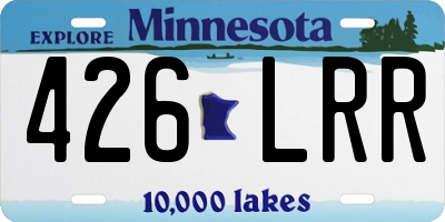 MN license plate 426LRR