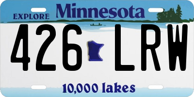 MN license plate 426LRW