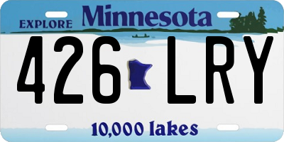 MN license plate 426LRY