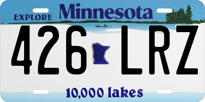 MN license plate 426LRZ