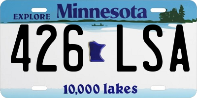 MN license plate 426LSA
