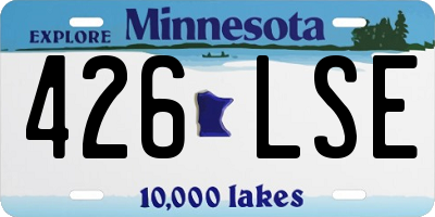 MN license plate 426LSE