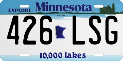 MN license plate 426LSG