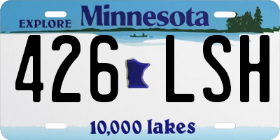 MN license plate 426LSH
