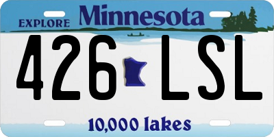 MN license plate 426LSL