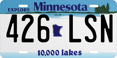 MN license plate 426LSN