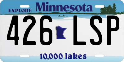 MN license plate 426LSP