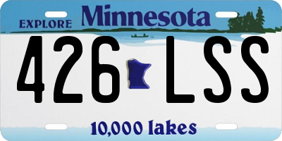 MN license plate 426LSS
