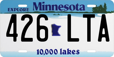 MN license plate 426LTA