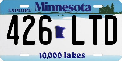 MN license plate 426LTD