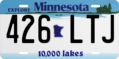 MN license plate 426LTJ