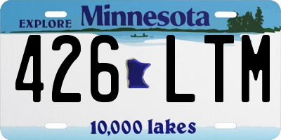 MN license plate 426LTM