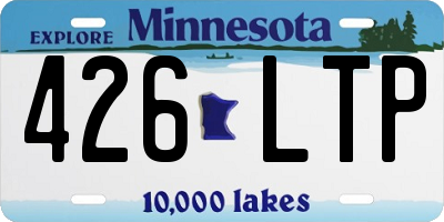 MN license plate 426LTP
