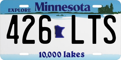 MN license plate 426LTS