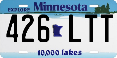 MN license plate 426LTT