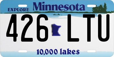MN license plate 426LTU