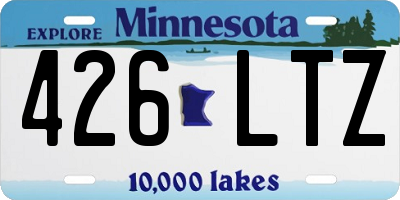 MN license plate 426LTZ