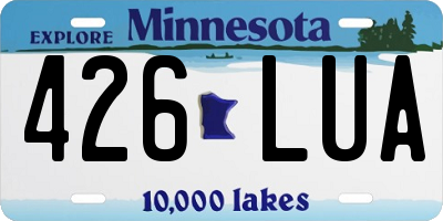 MN license plate 426LUA