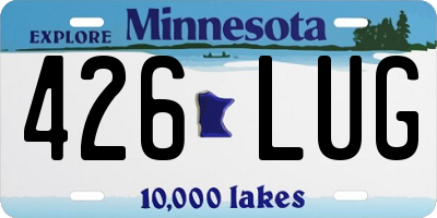 MN license plate 426LUG