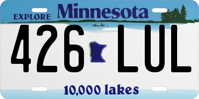 MN license plate 426LUL