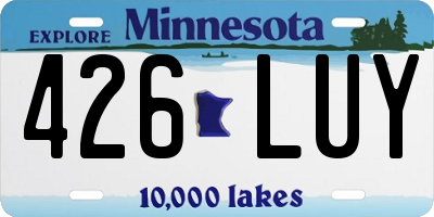 MN license plate 426LUY
