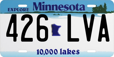 MN license plate 426LVA