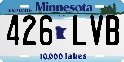 MN license plate 426LVB