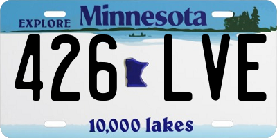 MN license plate 426LVE