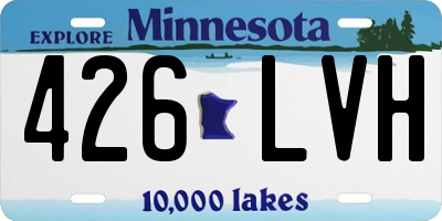 MN license plate 426LVH