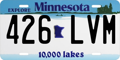 MN license plate 426LVM