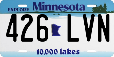 MN license plate 426LVN