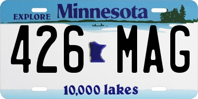 MN license plate 426MAG