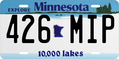 MN license plate 426MIP