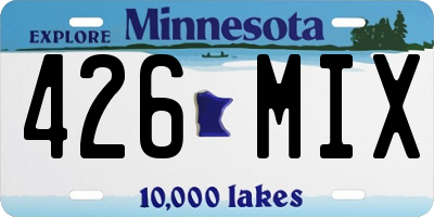 MN license plate 426MIX