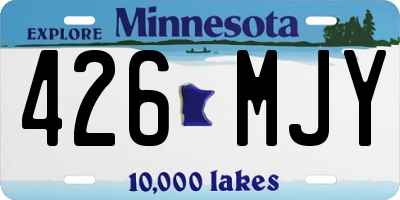 MN license plate 426MJY