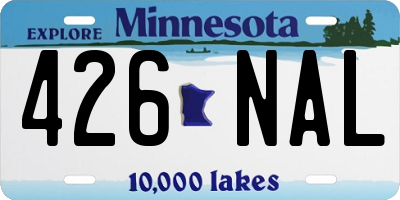 MN license plate 426NAL