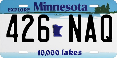 MN license plate 426NAQ