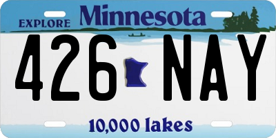 MN license plate 426NAY
